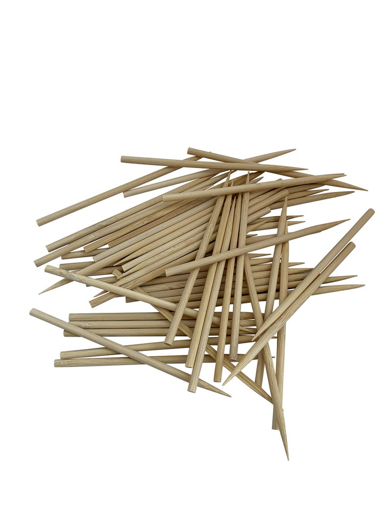 KingSeal 1000 Count | KingSeal Natural BAMBOO Heavy Weight Meat Skewers, Kebab Sticks, City Chicken, 4.5 Inches x 3.8mm, Bulk Pack - 1 Box of 1000 - Image 5